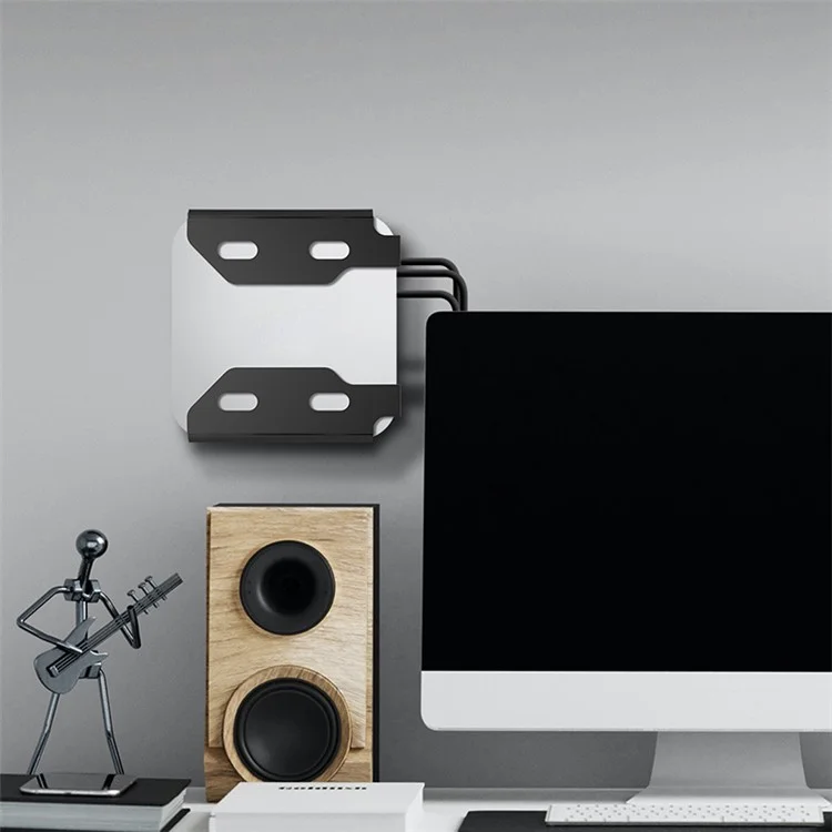 TXESIGN 2Pcs / Set pour Mac Studio Computer Wall Mount Shelf Thicken Acrylic Storage Rack