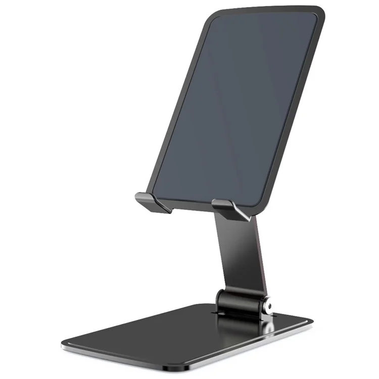 T15 Video Recording / Facetime Call Cell Phone Stand Winkelverstellbar Faltbarer Tablet-Halter für Zuhause und Büro - Schwarz