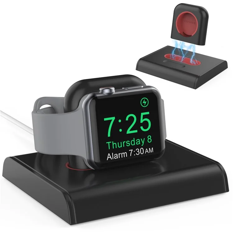 AHASTYLE PT117-1 Для держателя зарядного устройства Apple Watch, зарядная подставка, базовая станция для смарт-часов - черный