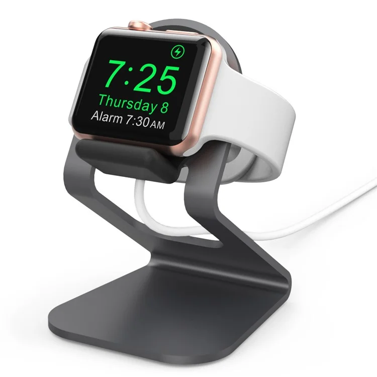 AHASTYLE ST03 per Apple Watch Supporto di ricarica in lega di alluminio Smartwatch Caricabatterie Supporto Staffa - Nero