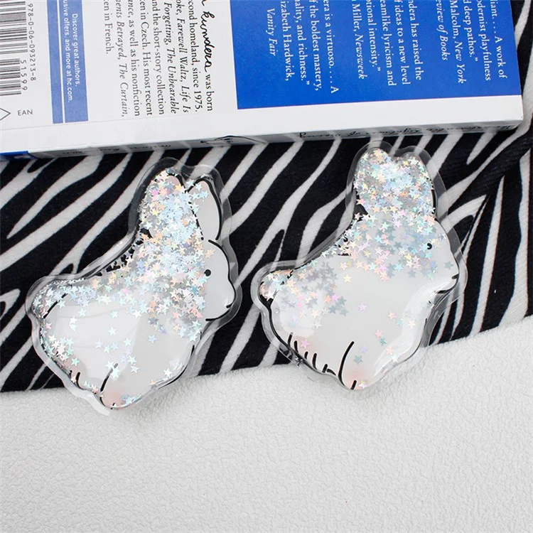Quicksand Rabbit Air Bag Phone Holder Adhesive Anti-drop Cellphone Decorative Kickstand