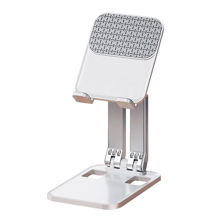 T8 Desktop Biaxial Phone Foldable Stand Adjustable Telescopic Mobile Phone Tablet Holder - Weiß