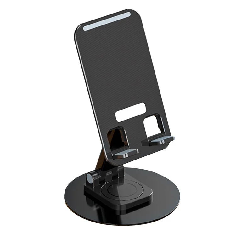 K39B Desktop Telefone Móvel Suporte do Tablet Stand Rotelable Aluminit Lota Suporte - Preto