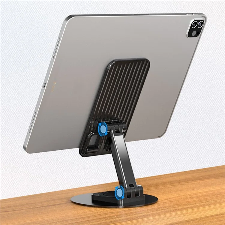 K39B Desktop Telefone Móvel Suporte do Tablet Stand Rotelable Aluminit Lota Suporte - Preto