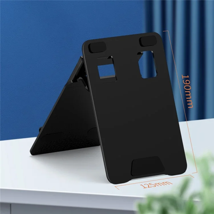K28 Universal Foldable Aluminum Alloy Tablet Desktop Bracket Adjustable Tablet Holder Stand - Black