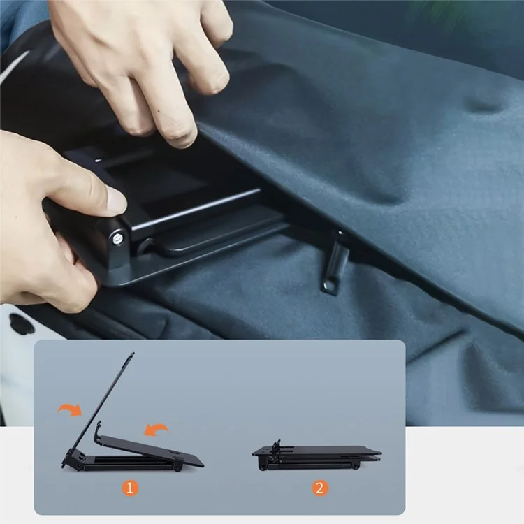 K28 Universal Foldable Aluminum Alloy Tablet Desktop Bracket Adjustable Tablet Holder Stand - Black