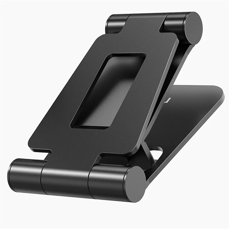 AS007 Foldable Smartphone Stand Holder Aluminum Alloy Cell Phone Stand Desktop Mount Bracket - Silver
