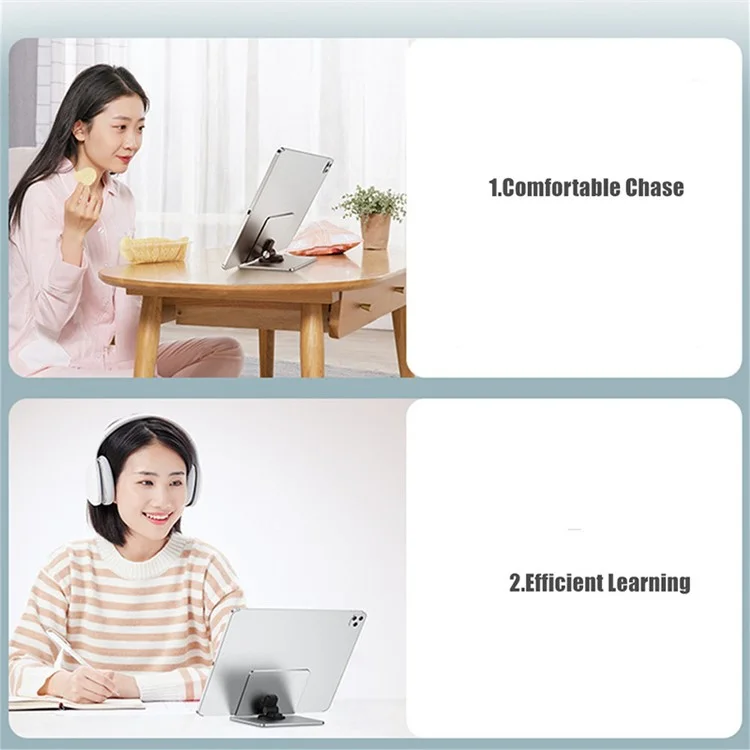 TM08 Foldable Aluminum Alloy Tablet Holder Stand Lazy Desktop Adjustable Phone Tablet Bracket
