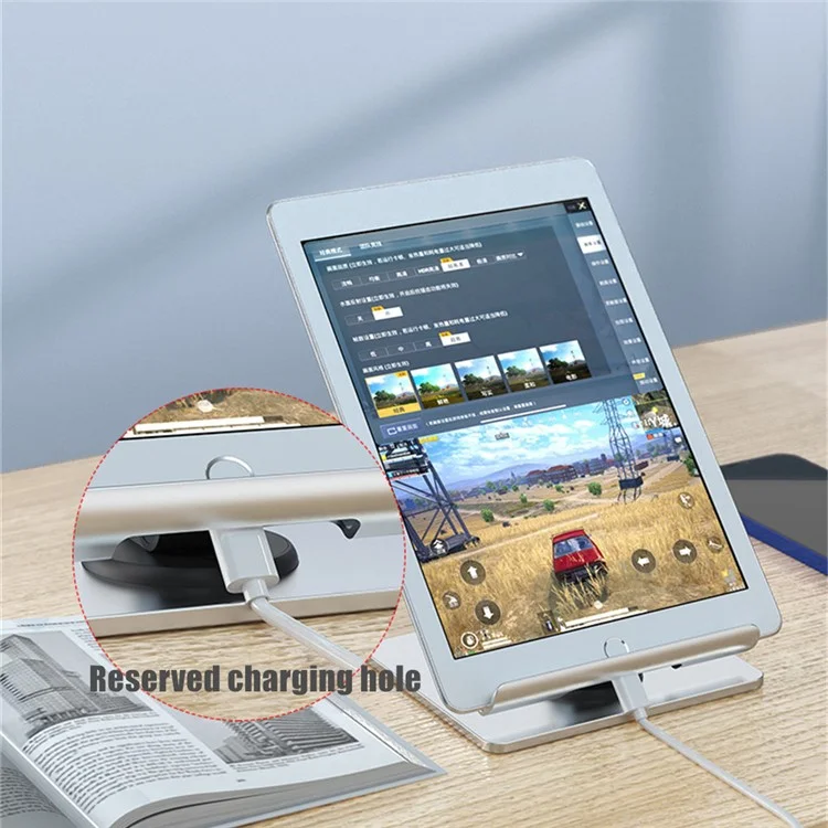 TM08 Foldable Aluminum Alloy Tablet Holder Stand Lazy Desktop Adjustable Phone Tablet Bracket