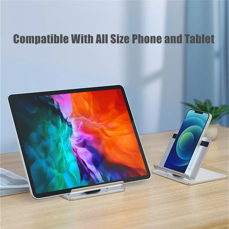 TM08 Foldable Aluminum Alloy Tablet Holder Stand Lazy Desktop Adjustable Phone Tablet Bracket