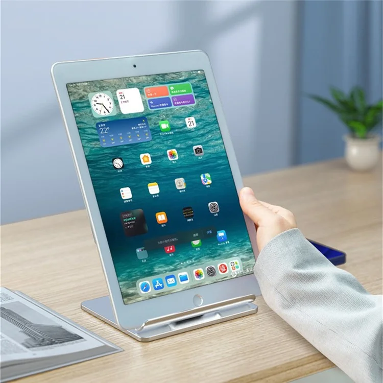 TM08 Foldable Aluminum Alloy Tablet Holder Stand Lazy Desktop Adjustable Phone Tablet Bracket