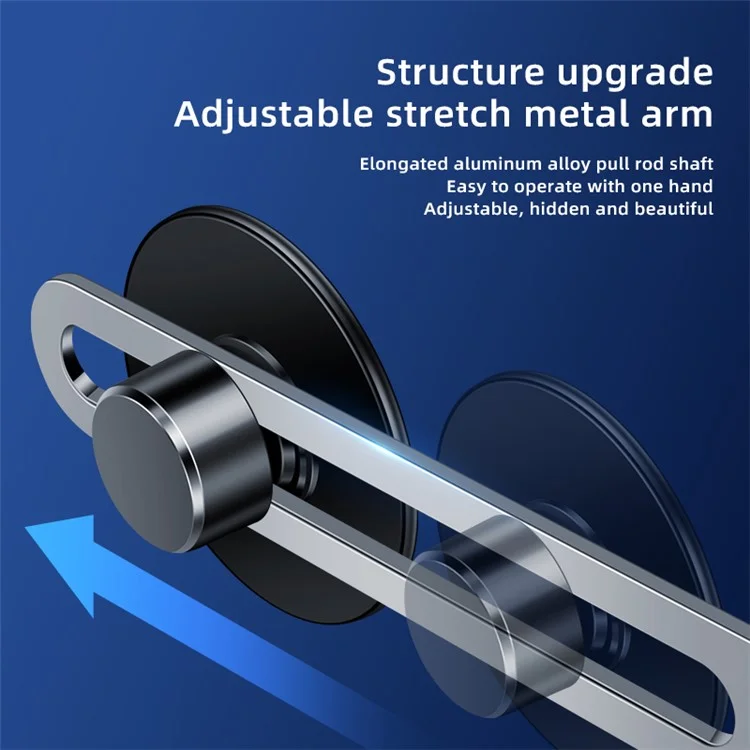 F17 Car Dashboard Screen Mount Phone Holder Stand Adhesive Rotatable Cellphone Bracket - Silber