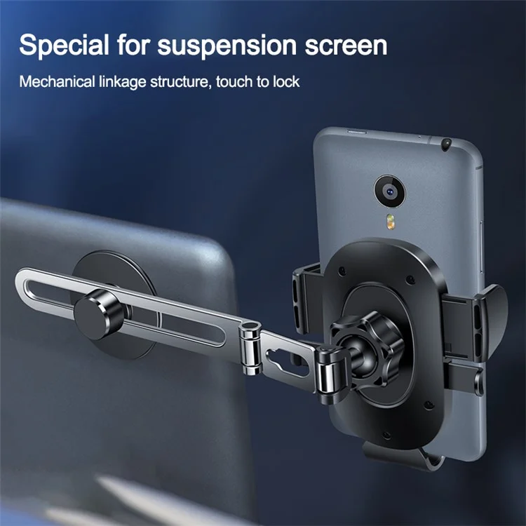 F17 Car Dashboard Screen Mount Phone Holder Stand Adhesive Rotatable Cellphone Bracket - Silber
