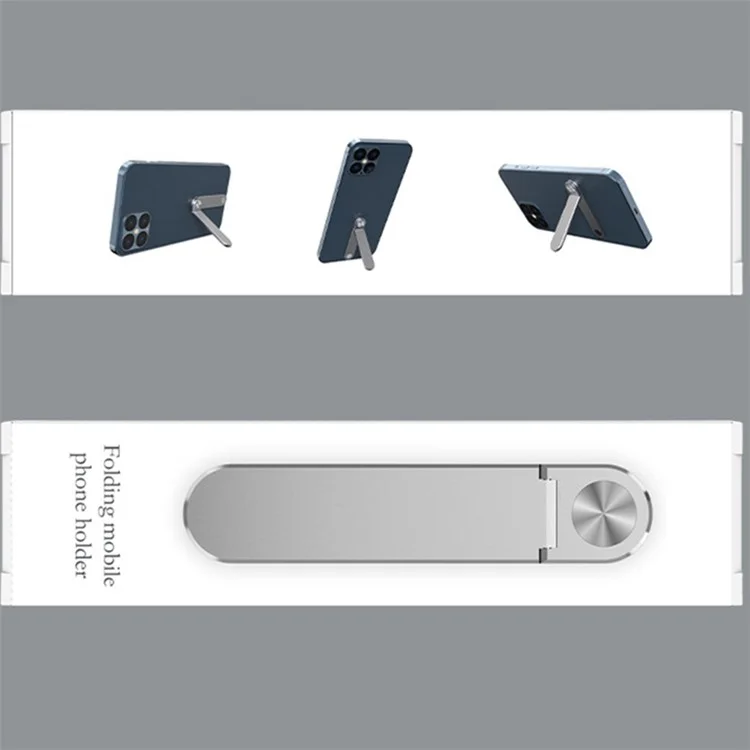 H07 Hidden Faltbare Handy-Halterung Mini selbstklebend Metall Handy Schreibtisch Ständer