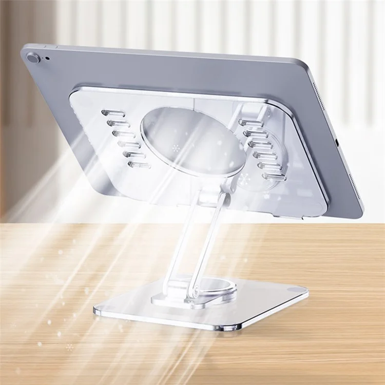 T632 Acrylic Tablet Phone Stand Folding Desktop Tablet PC Holder Support 360° Rotating