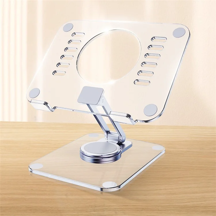 T632 Acrylic Tablet Phone Stand Folding Desktop Tablet PC Holder Support 360° Rotating