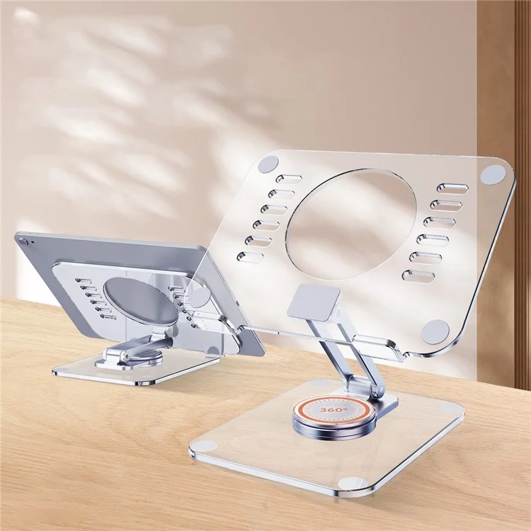 T632 Tablete de Acrílico Stand Dobrável Para Comprimido Para Comprimido PC Suporte Para PC 360 ° Girando