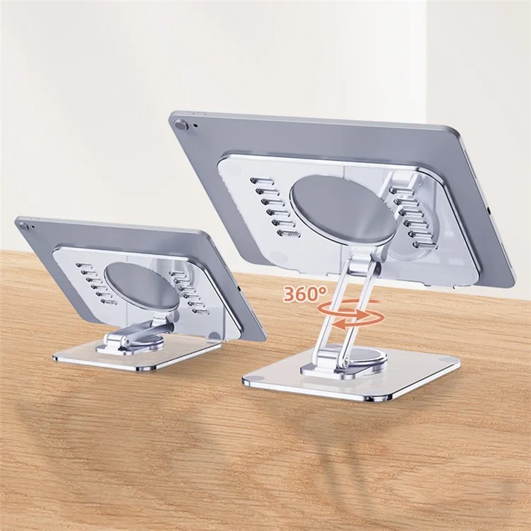 T632 Acrylic Tablet Phone Stand Folding Desktop Tablet PC Holder Support 360° Rotating