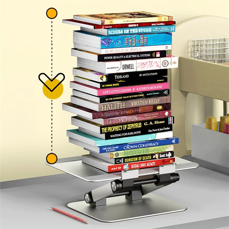 M10 Aluminum Alloy Book Stand Folding Desktop Book Holder Portable Multi-Angle Adjustable Reading Stand