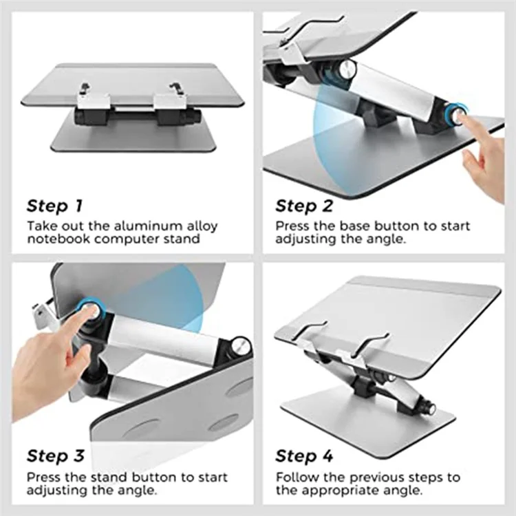 M10 Aluminum Alloy Book Stand Folding Desktop Book Holder Portable Multi-Angle Adjustable Reading Stand