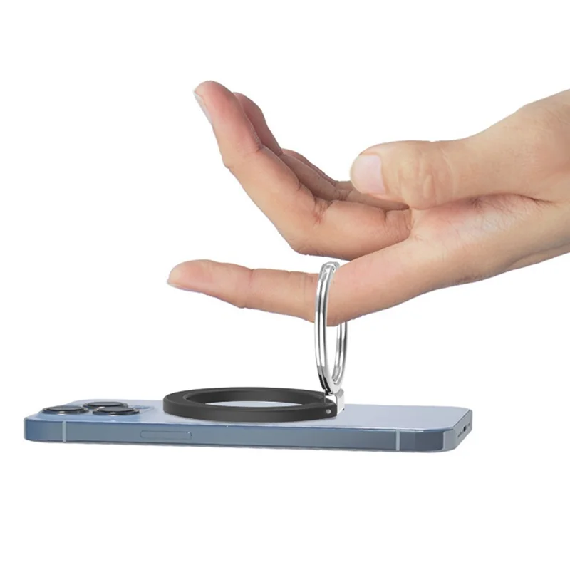 For iPhone 14  /  13  /  12 Series Magnetic Mobile Phone Ring Holder Kickstand - White