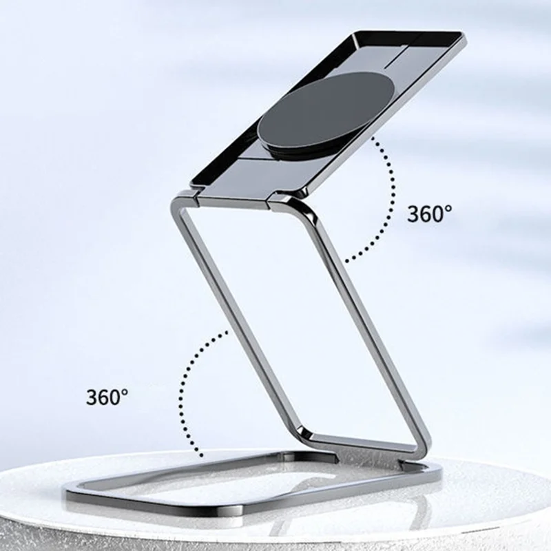 360 Degree Rotation Bracket for Mobile Phone  /  Tablet Zinc Alloy Finger Ring Foldable Kickstand - Rose Gold