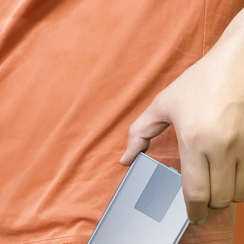 Phone Stand Adjustable Aluminium Tablet Desktop Holder Fully Foldable Phone Cradle Dock - Grey