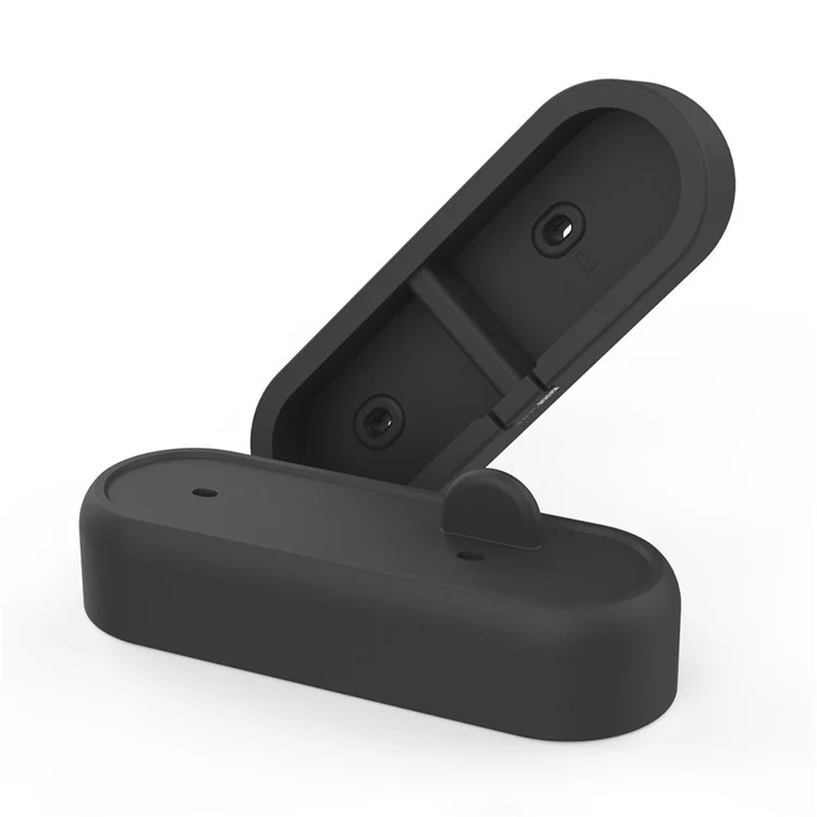 AHASTYLE PT55 2 in 1 Charging Dock Bracket for AirPods / iPhone Silicone Stand Holder - Black