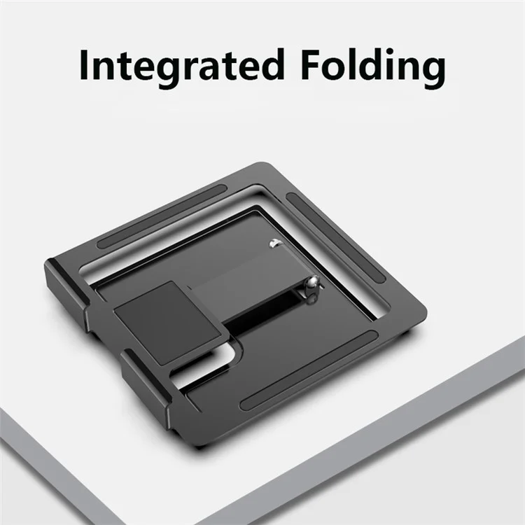 CCT17 Folding Desktop Mini PC Holder Portable Anti-Slip Metal Tablets Stand Support 1000g Loading Bearing - Tarnish