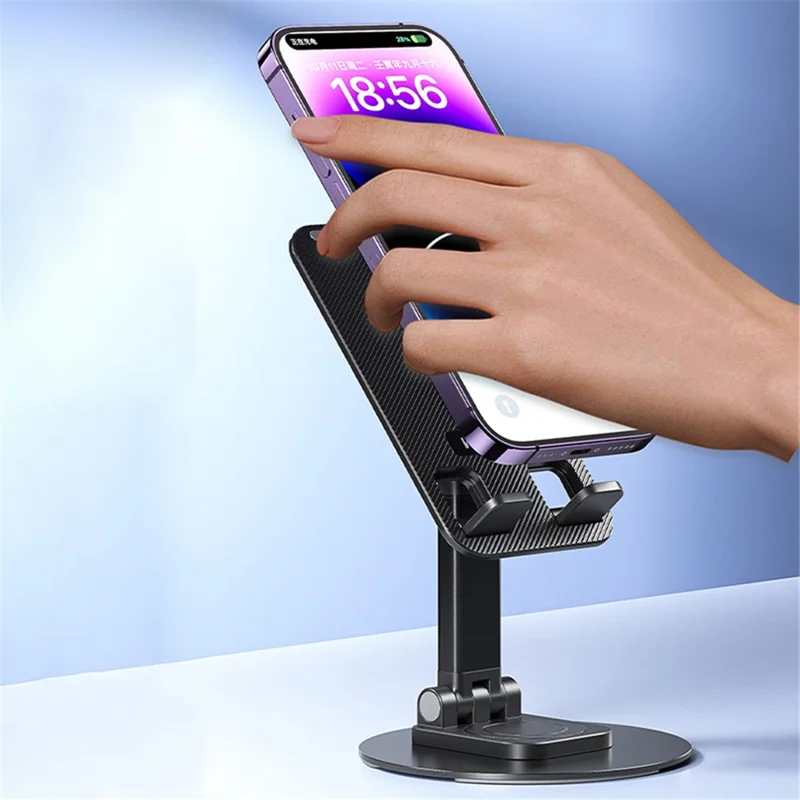 WEKOME S102 Suporte de Mesa de Telefone Rotativo Desktop Feito de Liga de Alumínio Dobrável Mini Suporte para Tablet - Branco