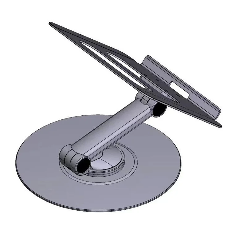 P4 Small Size Aluminum Alloy Desktop Folding Laptop Bracket Adjustable Notebook Cooling Stand - Grigio
