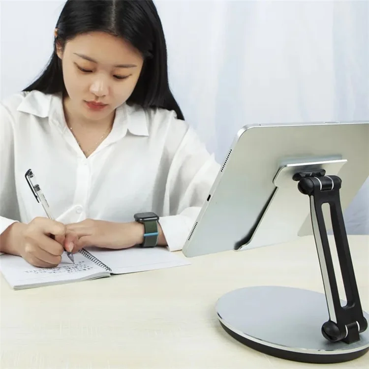 TM04 Foldable Aluminum Alloy Tablet Bracket Desktop Adjustable Tablet Holder Stand