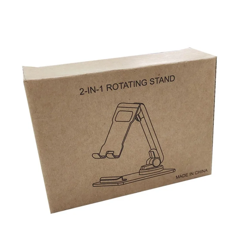 TM12 Mini Folding Phone Stand Aluminum Alloy Desktop Rotating Tablet Stand Adjustable Cell Phone Holder - Silver