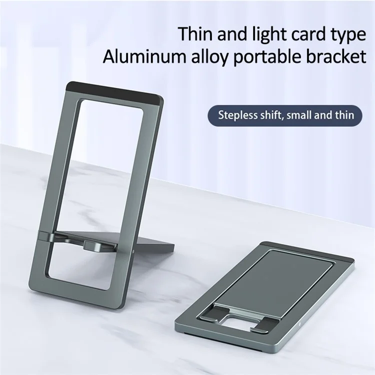 Soporte de Teléfono Plegable H18 para Tableta, Ajustable, de Aleación de Aluminio, Disipador de Calor, Soporte - Gris