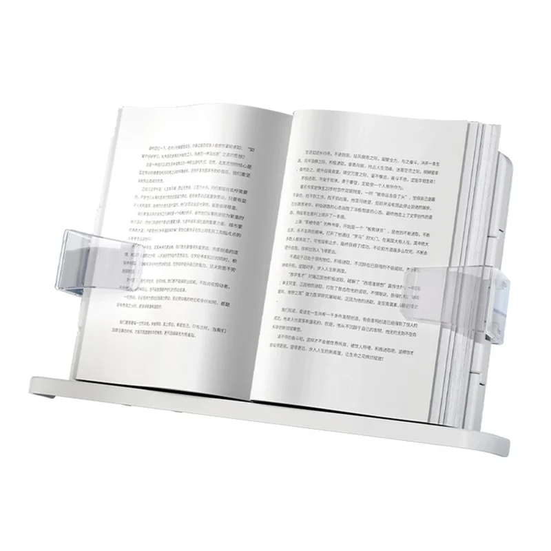BG-1B Desktop Book Stand with Clip Folding Book Holder Portable 180-Degree Adjustable Reading Stand