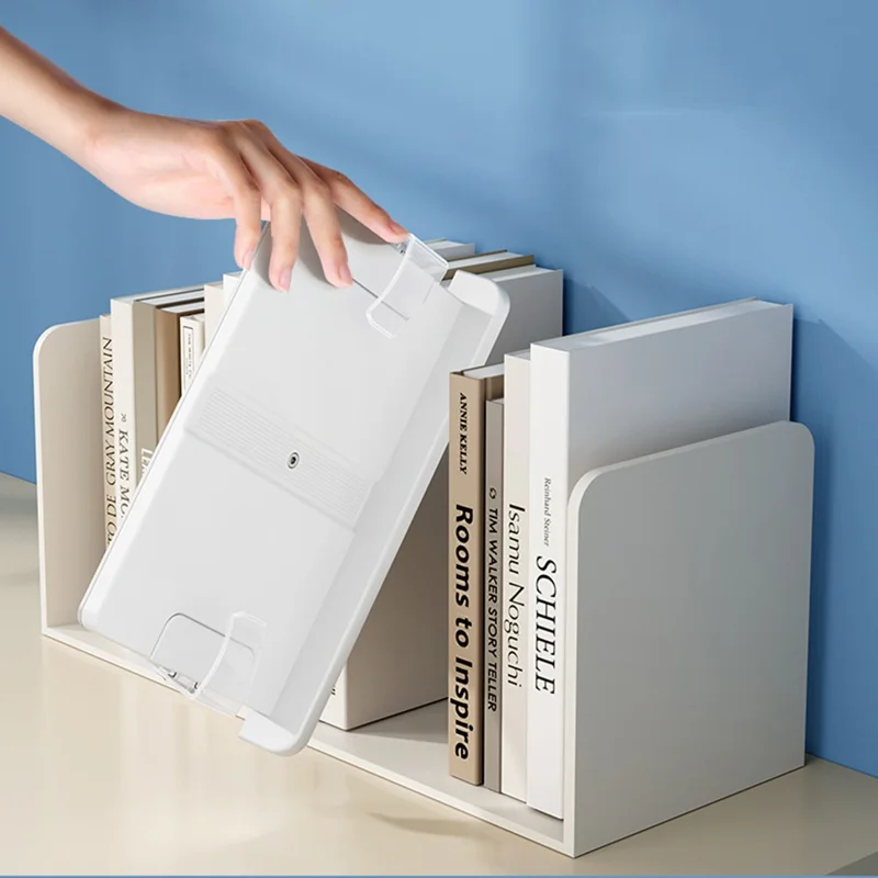 BG-1B Desktop Book Stand with Clip Folding Book Holder Portable 180-Degree Adjustable Reading Stand