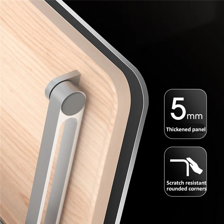 BG-4B Transparent Acrylic Book Stand Folding Metal Book Holder Portable Desktop Adjustable Reading Stand