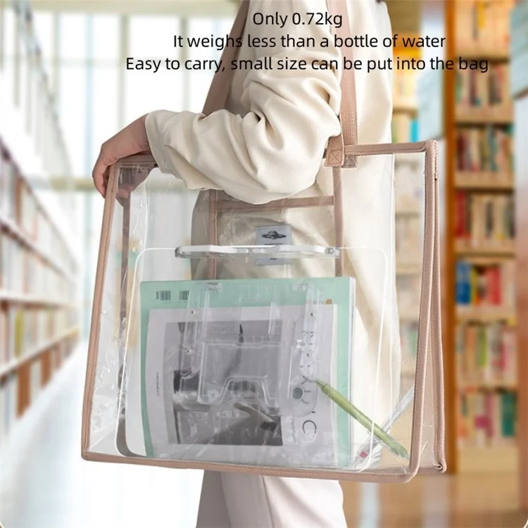 BG-2Y Transparent Acrylic Book Stand Folding Book Holder Portable Desktop Adjustable Reading Stand