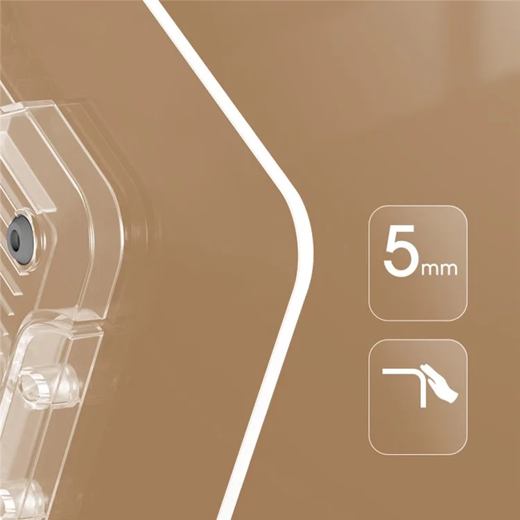 BG-2Y Transparent Acrylic Book Stand Folding Book Holder Portable Desktop Adjustable Reading Stand