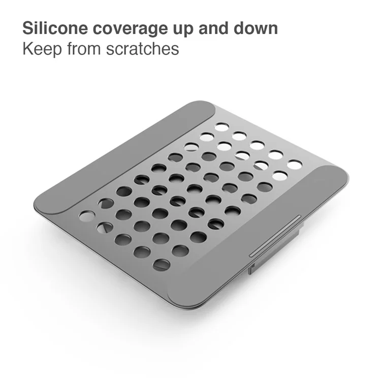 STOYOBE Laptop Stand Foldable Notebook Computer Riser Holder Aluminum Alloy Rotable Pad Support
