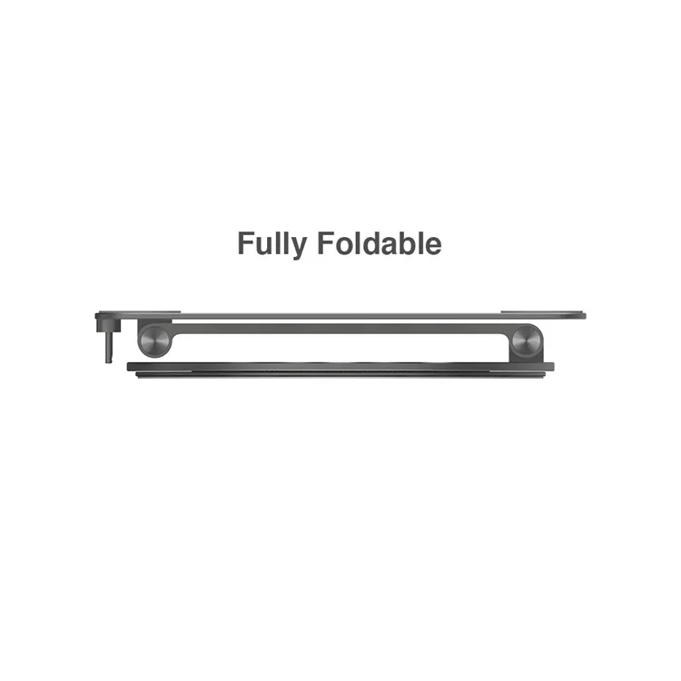 STOYOBE Laptop Stand Foldable Notebook Computer Riser Holder Aluminum Alloy Rotable Pad Support