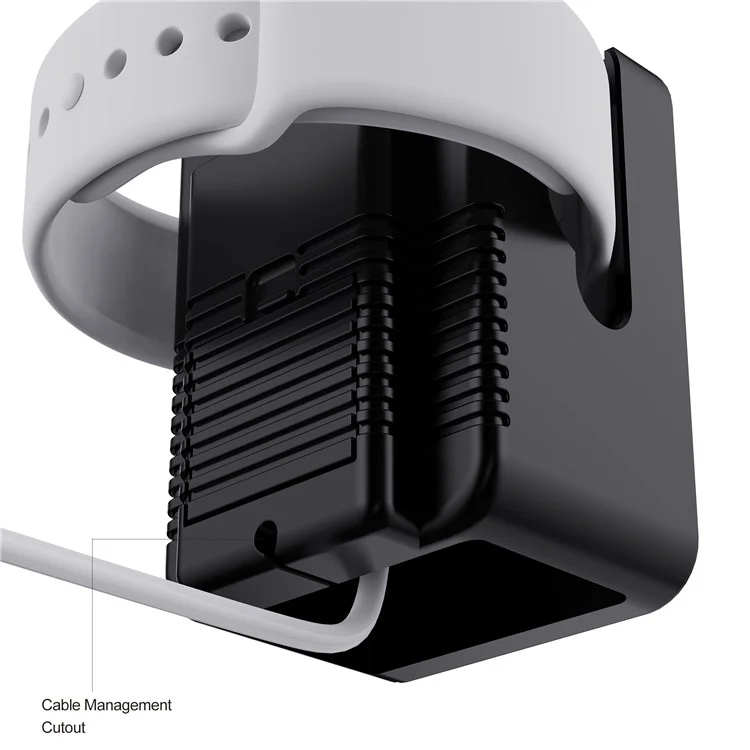Supporto Caricatore per Apple Watch, Supporto da Carica Stile Console di Gioco Retrò in Silicone - Nero