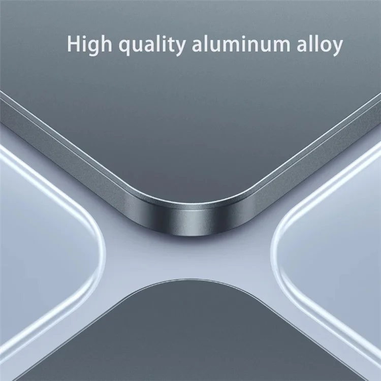 BONERUY T6 Cell Phone Stand Foldable Aluminum Adjustable Phone Tablet Holder Cradle Dock for Desk Travel - Dark Grey