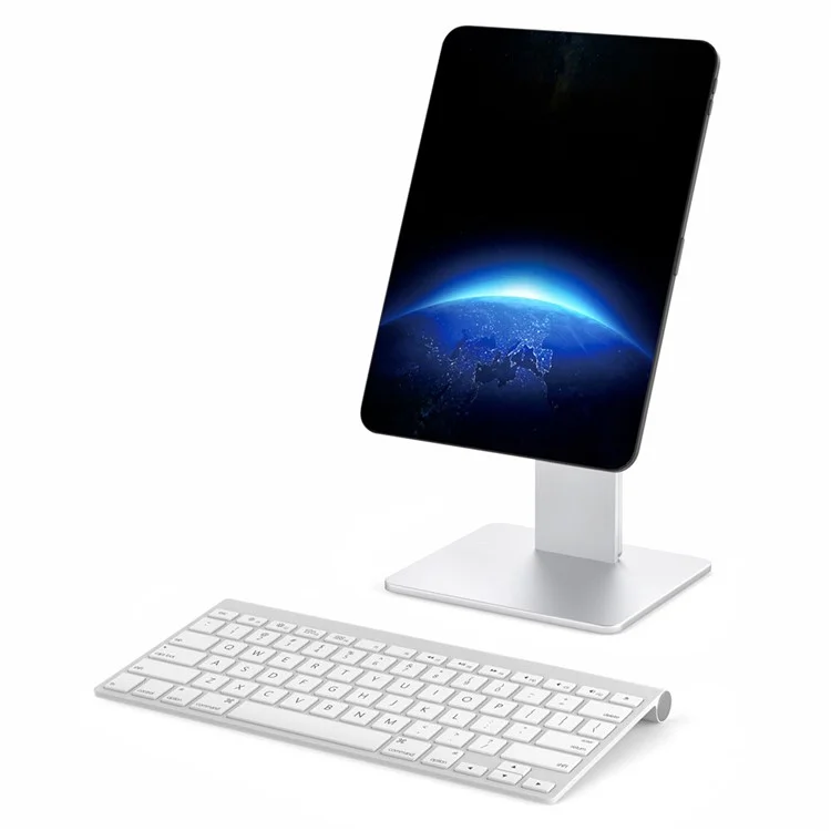 Supporto da tavolo per tablet AP-7HM per iPad Pro 11 (2018) / (2020) / (2021) / iPad Air (2020) in lega di alluminio, regolabile e magnetico