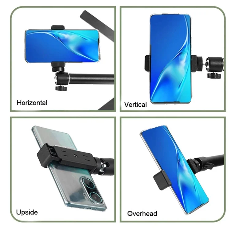 DT-06 Fill Light Table Tripod Desktop Shooting Bracket Overhead Stand for Vlog Cooking