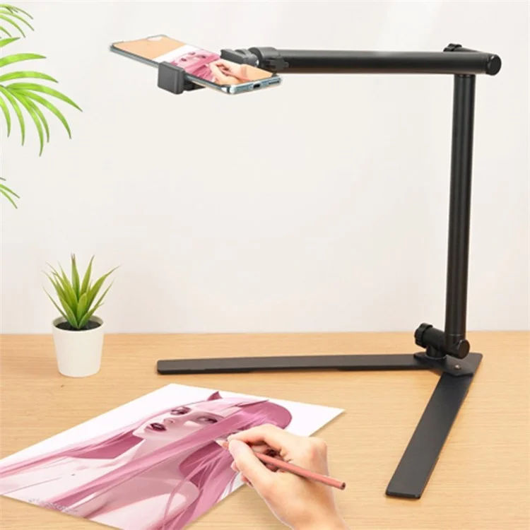 DT-06 Fill Light Table Tripod Desktop Shooting Bracket Overhead Stand for Vlog Cooking