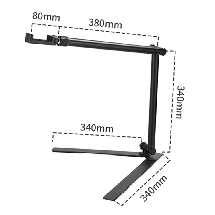 DT-06 Fill Light Table Tripod Desktop Shooting Bracket Overhead Stand for Vlog Cooking