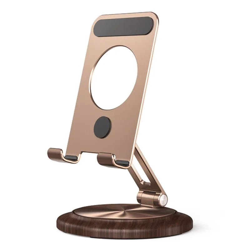 Desktop Aluminum Alloy Phone Stand for Under 12.9 inch Tablet Stand 360-Degree Rotating Cell Phone Holder