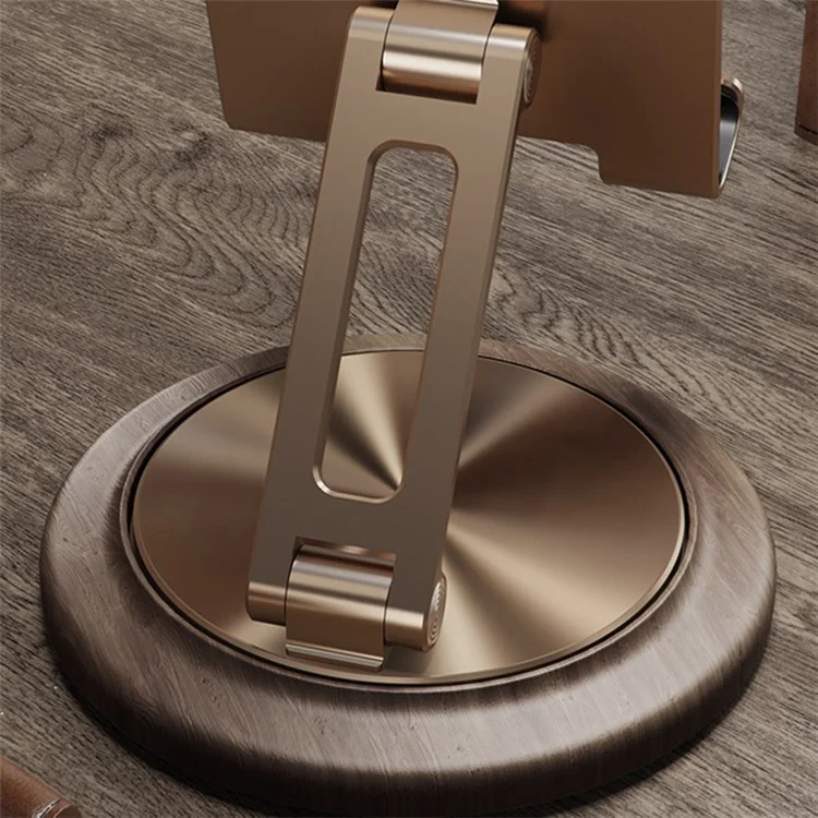 Desktop Aluminum Alloy Phone Stand for Under 12.9 inch Tablet Stand 360-Degree Rotating Cell Phone Holder