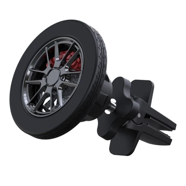 Bulk Purchasing CZ05-B Wheel Shape Magnetic Clip Car Phone Mount 360-Degree Rotating Air Vent Phone Holder